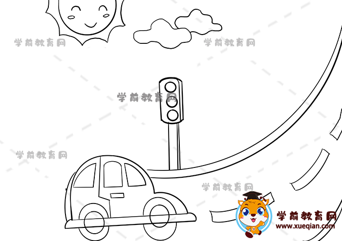 愛護公路手抄報